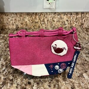 New Starbucks Korea Lucky Rooster Drawstring Bag Purse New Year Zodiac